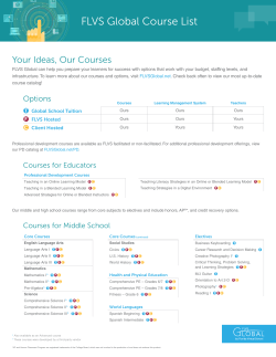 FLVS Global Course List