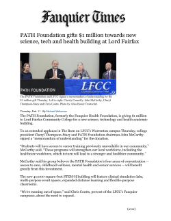 PATH Foundation gifts $1 million towards new science, tech and
