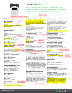 Lexmark MX611de - Technology Integration Group