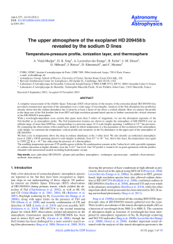 The upper atmosphere of the exoplanet HD 209458 b revealed by