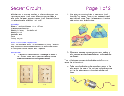 Secret Circuits! - American Chemical Society