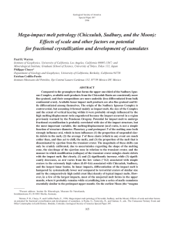 Mega-impact melt petrology (Chicxulub, Sudbury, and the Moon