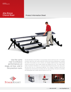 Alla Breve Choral Riser