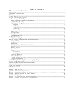 Zeus - Poseidon - Adventure Editor - Manual