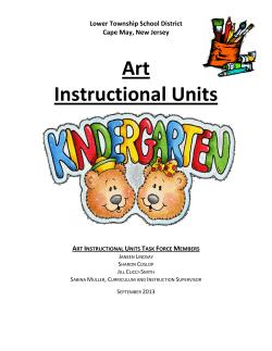 Art - Kindergarten - Lower Township Elementary Schools
