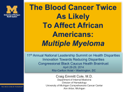 The Blood Cancer Twice as Likely to Affect African Americans