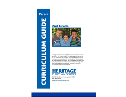 2nd Grade - Heritage Christian School