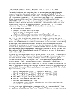 LABORATORY SAFETY &ndash; GUIDELINES FOR STORAGE OF
