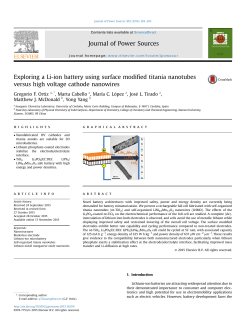 Exploring a Li-ion battery using surface modified titania nanotubes
