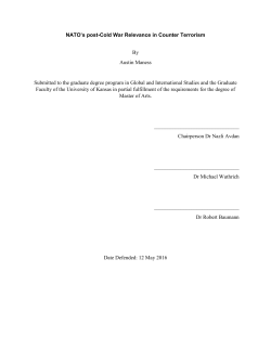 NATO`s post-Cold War Relevance in Counter