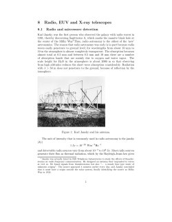 8 Radio, EUV and X-ray telescopes