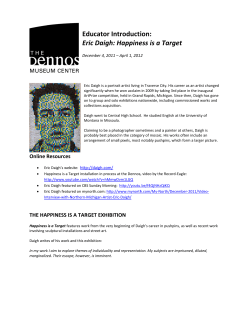 Edu Eric cator In Daigh: troducti Happine ion: ess is a T Target