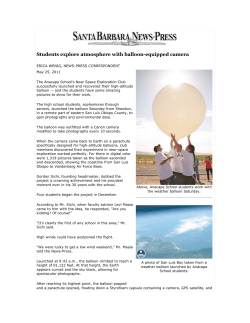 Students explore atmosphere with balloon