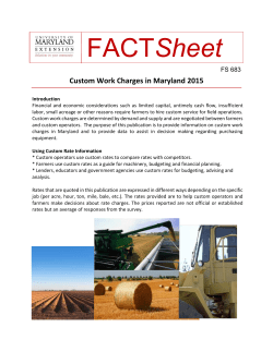 Rates 2015 - University of Maryland Extension
