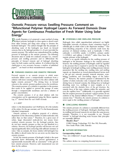 Osmotic Pressure versus Swelling Pressure: Comment on