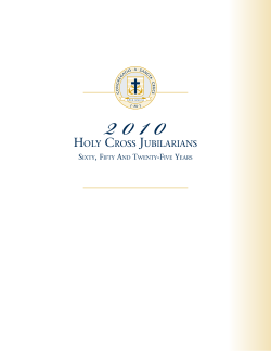 Jubilee 2010 - Congregation of Holy Cross