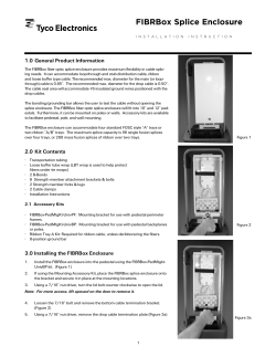 FIBRBox Splice Enclosure Installation Instructions