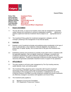 Council Policy Template