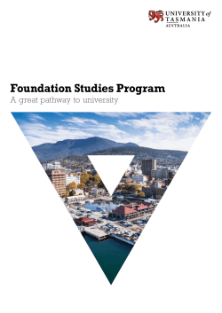 Foundation Studies Program