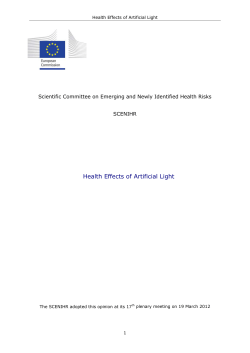 Health Effects of Artificial Light - European Commission