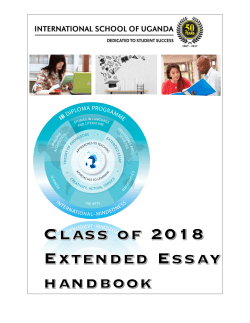 Extended Essay Handbook