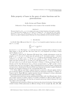 PDF (Bohr property of bases in the space of entire functions and its