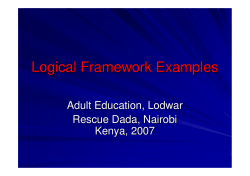 2. Einheit WB Logical Framework Examples
