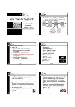 Machine Learning versus Knowledge Based Classification of Legal