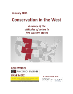 Conservation in the West Survey