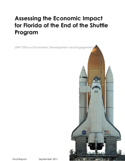 Assessing the Economic Impact for Florida of the End of the Shuttle