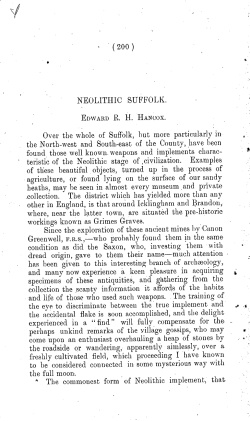 NEOLITHIC SUFFOLK. EDWARDR. H. HANCOX