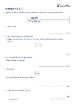 Fractions (F)