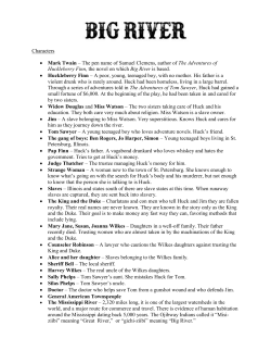 Characters &bull; Mark Twain &ndash; The pen name of Samuel Clemens