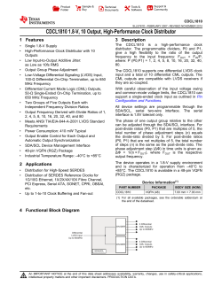 CDCL1810 - Texas Instruments