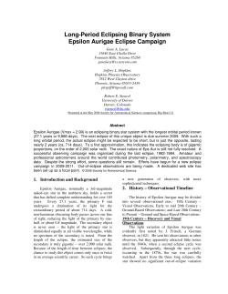 Long-Period Eclipsing Binary System Epsilon Aurigae