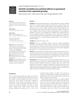 Rainfall variability has minimal effects on grassland recovery from