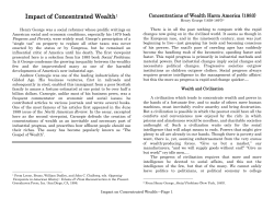 Impact of Concentrated Wealth