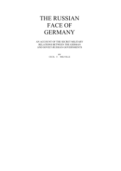 THE RUSSIAN FACE OF GERMANY