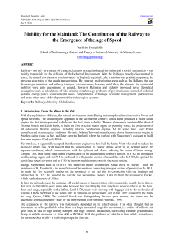 Mobility for the Mainland: The Contribution of the Railway