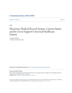 Electronic Medical Record System: Current