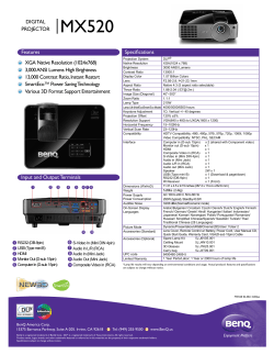 I DIGITAL PROJECTOR Features Specifications XGA Native