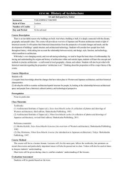 EEM 380 History of Architecture