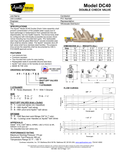 Series 40-100T - Spec Sheet - American Backflow Products