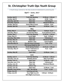St. Christopher Truth Ops Youth Group