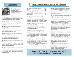 get your water tested today!