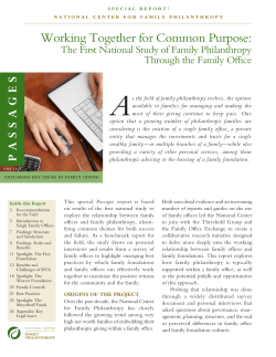 Working Together for Common Purpose