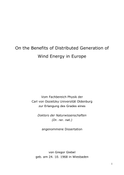 On the Benefits of Distributed Generation of Wind Energy in Europe