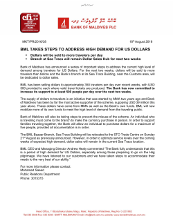 bml takes steps to address high demand for us dollars