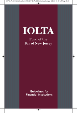 iolta - The IOLTA Fund of the Bar of New Jersey