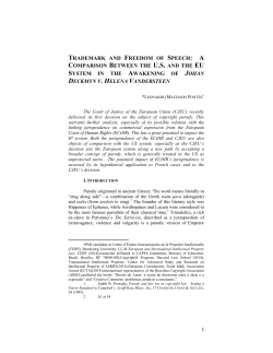 trademark and freedom of speech